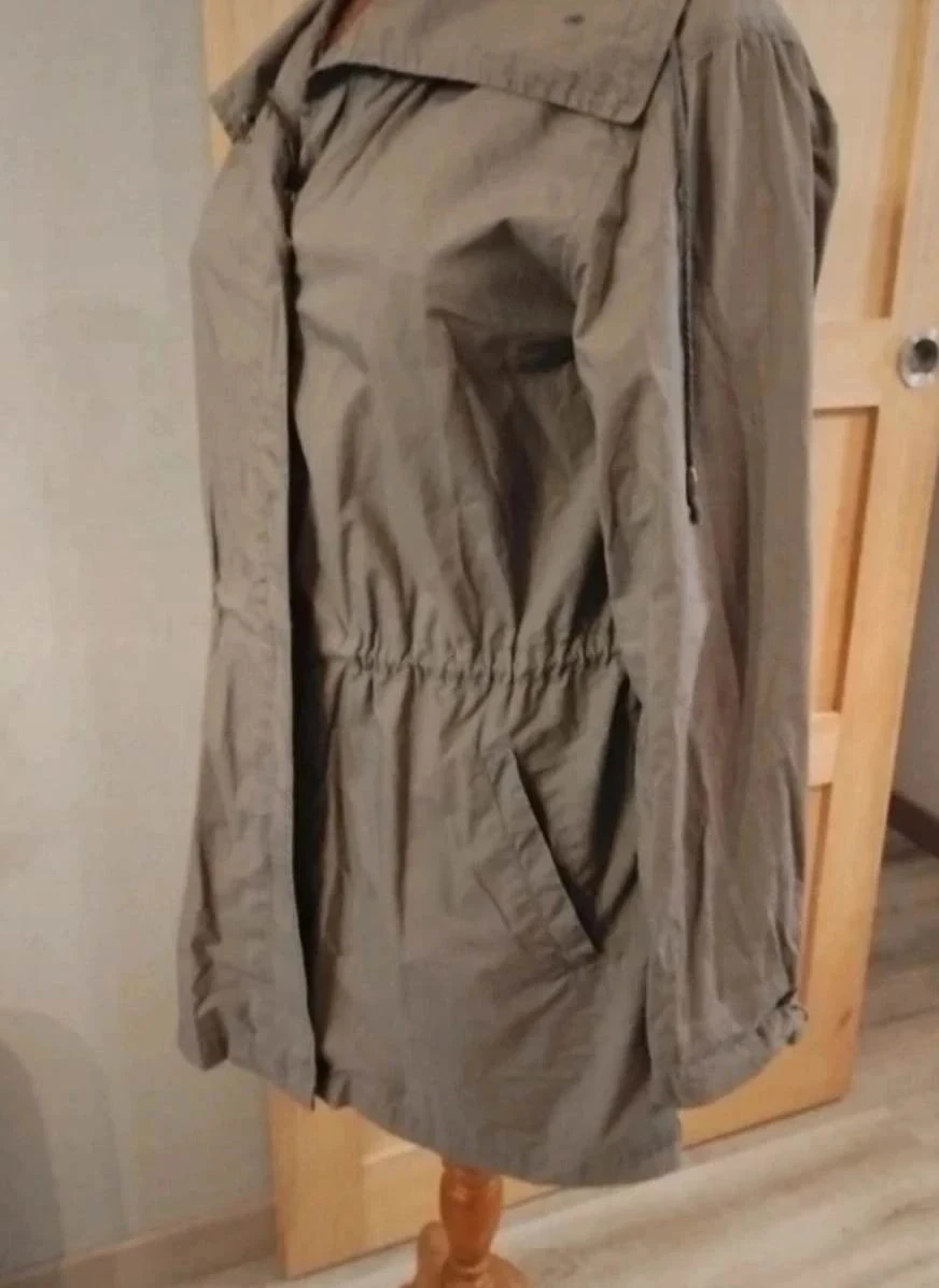 Etam khaki women's slim parka T40 – photo 2